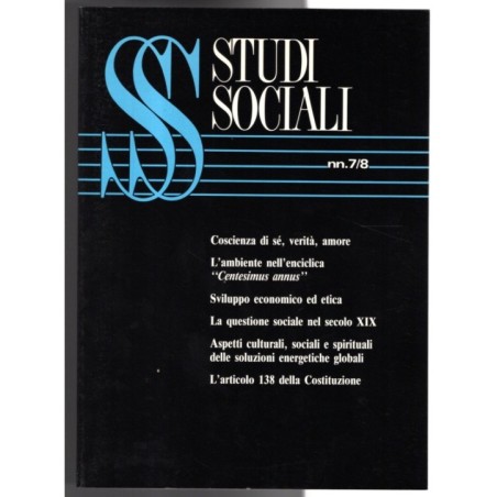 STUDI SOCIALI-nn 7/8, luglio/agosto-1991