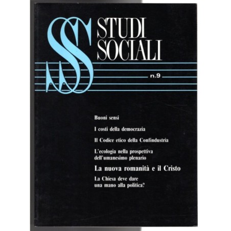 STUDI SOCIALI-n 9, settembre-1992