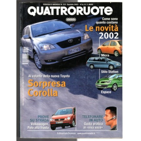 QUATTRORUOTE-n 555, gennaio-2002