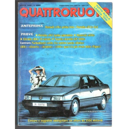 QUATTRORUOTE-n 390, aprile-1988