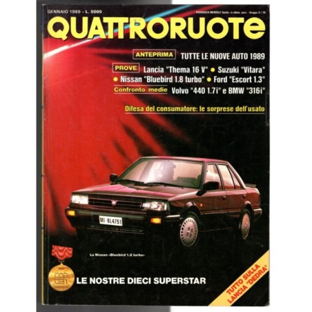 QUATTRORUOTE-n 399, gennaio-1989