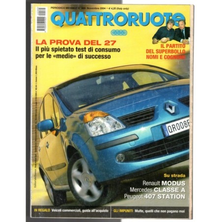 QUATTRORUOTE-n 589, novembre-2004