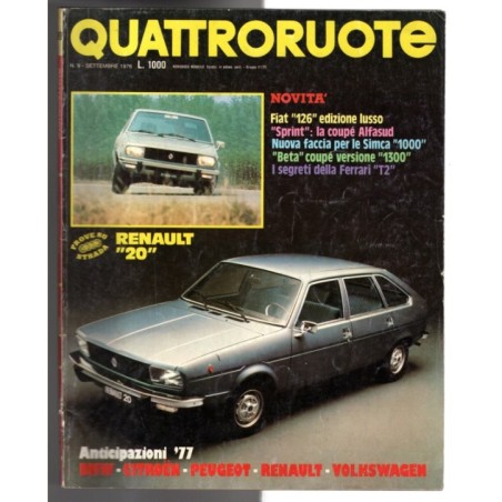 QUATTRORUOTE-n 249, settembre-1976