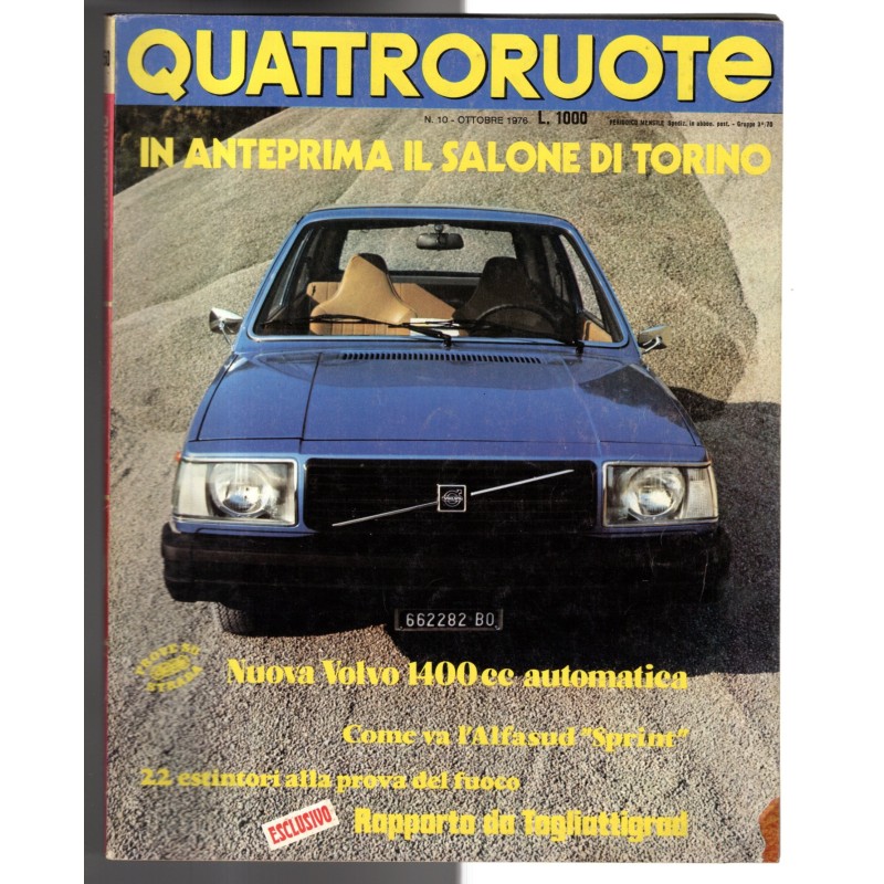 QUATTRORUOTE-n 250, ottobre-1976