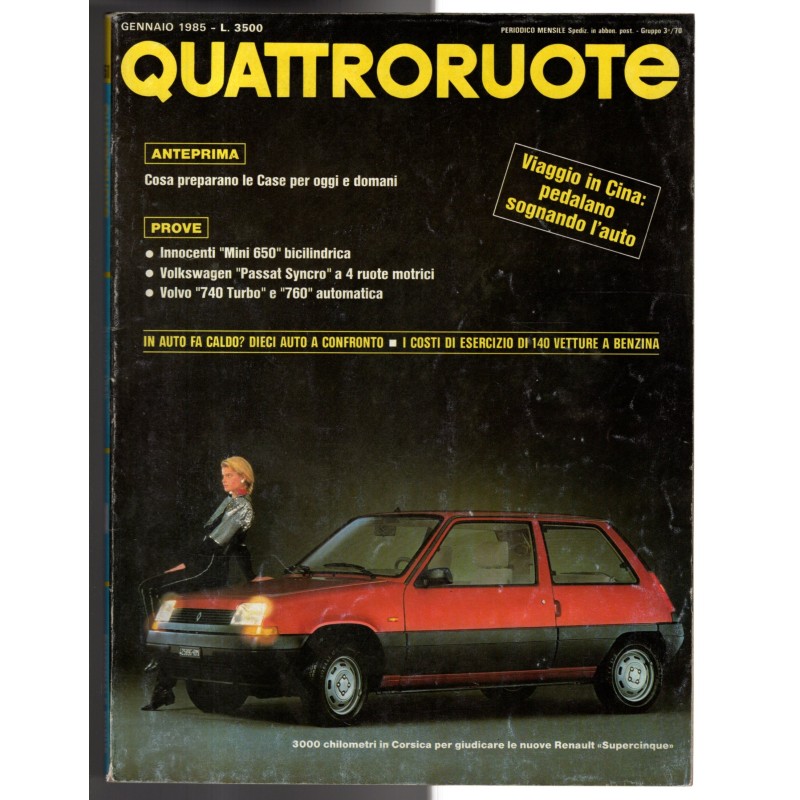 QUATTRORUOTE-n 351, gennaio-1985