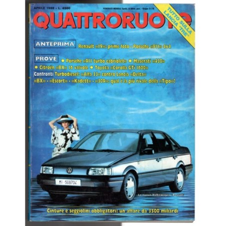 QUATTRORUOTE-n 390, aprile-1988