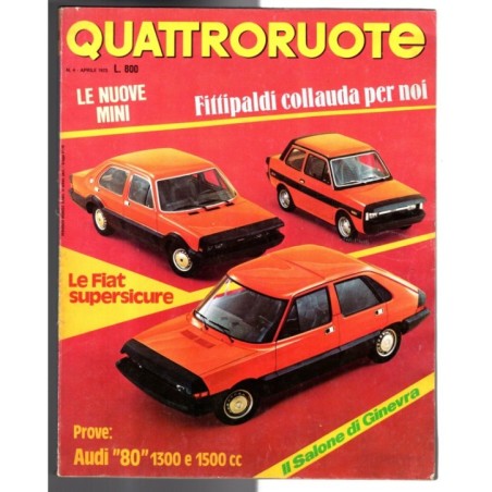 QUATTRORUOTE-n 208, aprile-1973