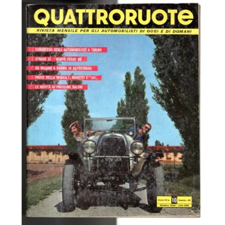 QUATTRORUOTE-fasc 33, ottobre-1958