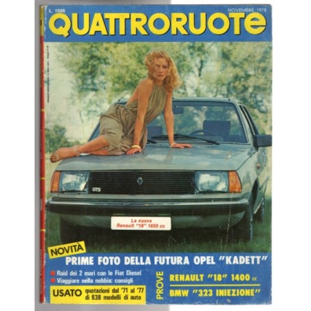 QUATTRORUOTE-n 276, novembre-1978