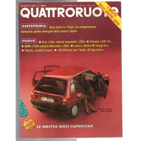 QUATTRORUOTE-n 387, gennaio-1988