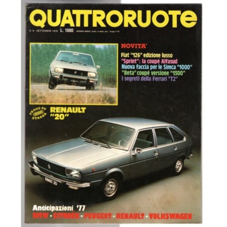 QUATTRORUOTE-n 249, settembre-1976
