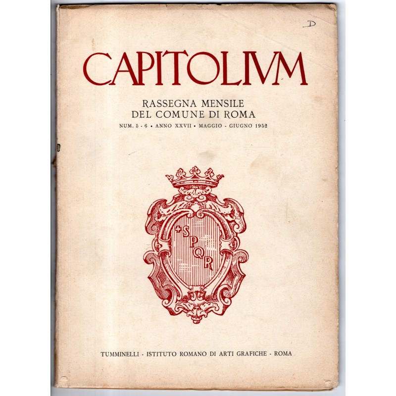 CAPITOLIUM-n 5-6, maggio/giugno-1952