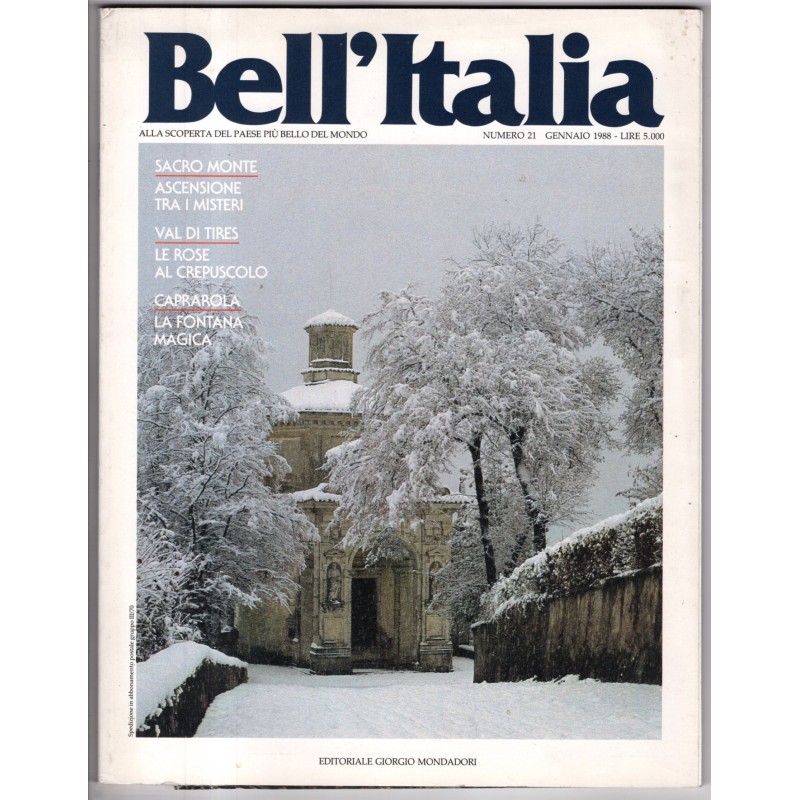 BELL'ITALIA-numero 21, gennaio-1988