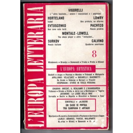 L'EUROPA LETTERARIA-n 8-1961