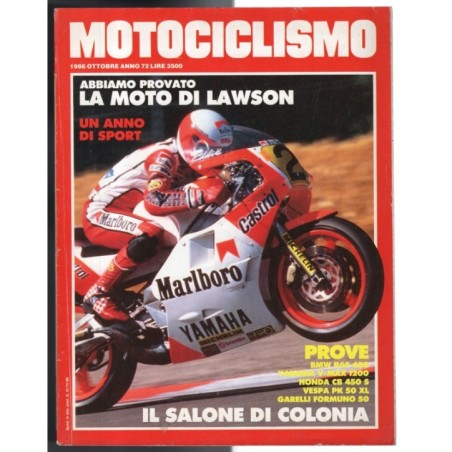 MOTOCICLISMO-n 10, ottobre-1986