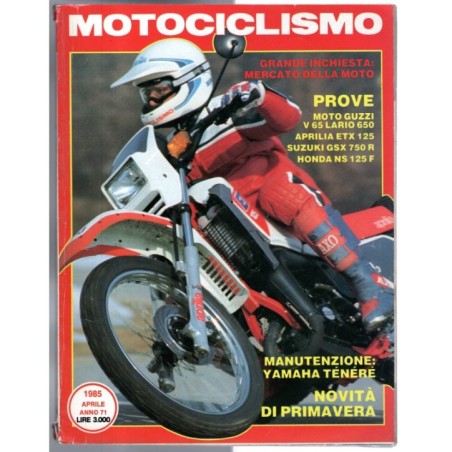 MOTOCICLISMO-n 4, aprile-1985