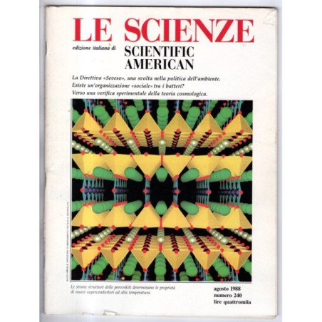 LE SCIENZE. EDIZIONE ITALIANA DI SCIENTIFIC AMERICAN-n 240, agosto-1988