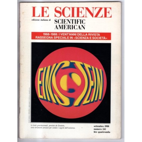 LE SCIENZE. EDIZIONE ITALIANA DI SCIENTIFIC AMERICAN-n 241, settembre-1988