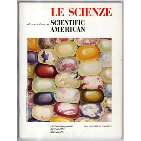 LE SCIENZE. EDIZIONE ITALIANA DI SCIENTIFIC AMERICAN-n 192, agosto-1984