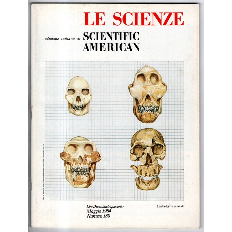 LE SCIENZE. EDIZIONE ITALIANA DI SCIENTIFIC AMERICAN-n 189, maggio-1984