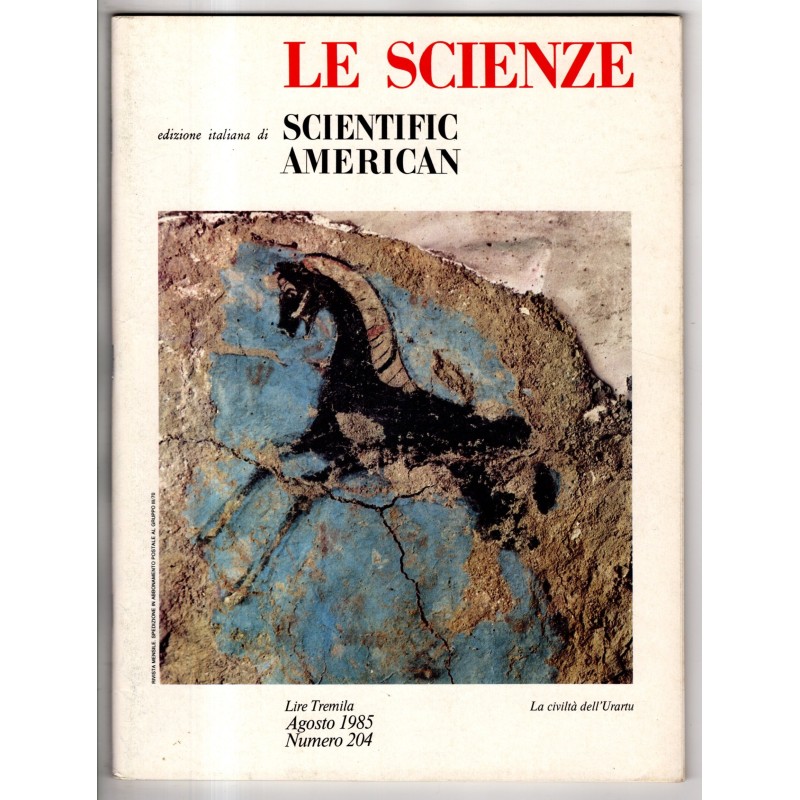 LE SCIENZE. EDIZIONE ITALIANA DI SCIENTIFIC AMERICAN-n 204, agosto-1985