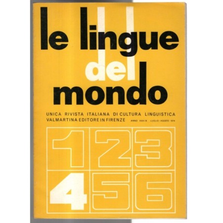 LE LINGUE DEL MONDO-n 4, luglio/agosto-1974
