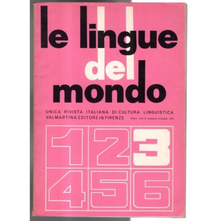 LE LINGUE DEL MONDO-n 3, maggio/giugno-1974
