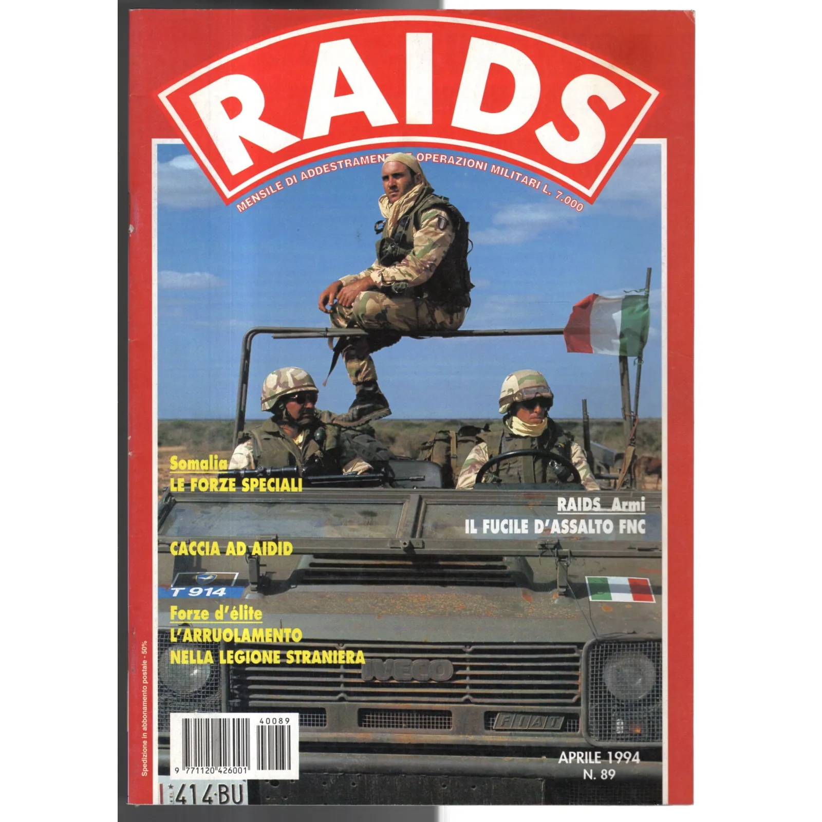 RAIDS-n 89, aprile-1994