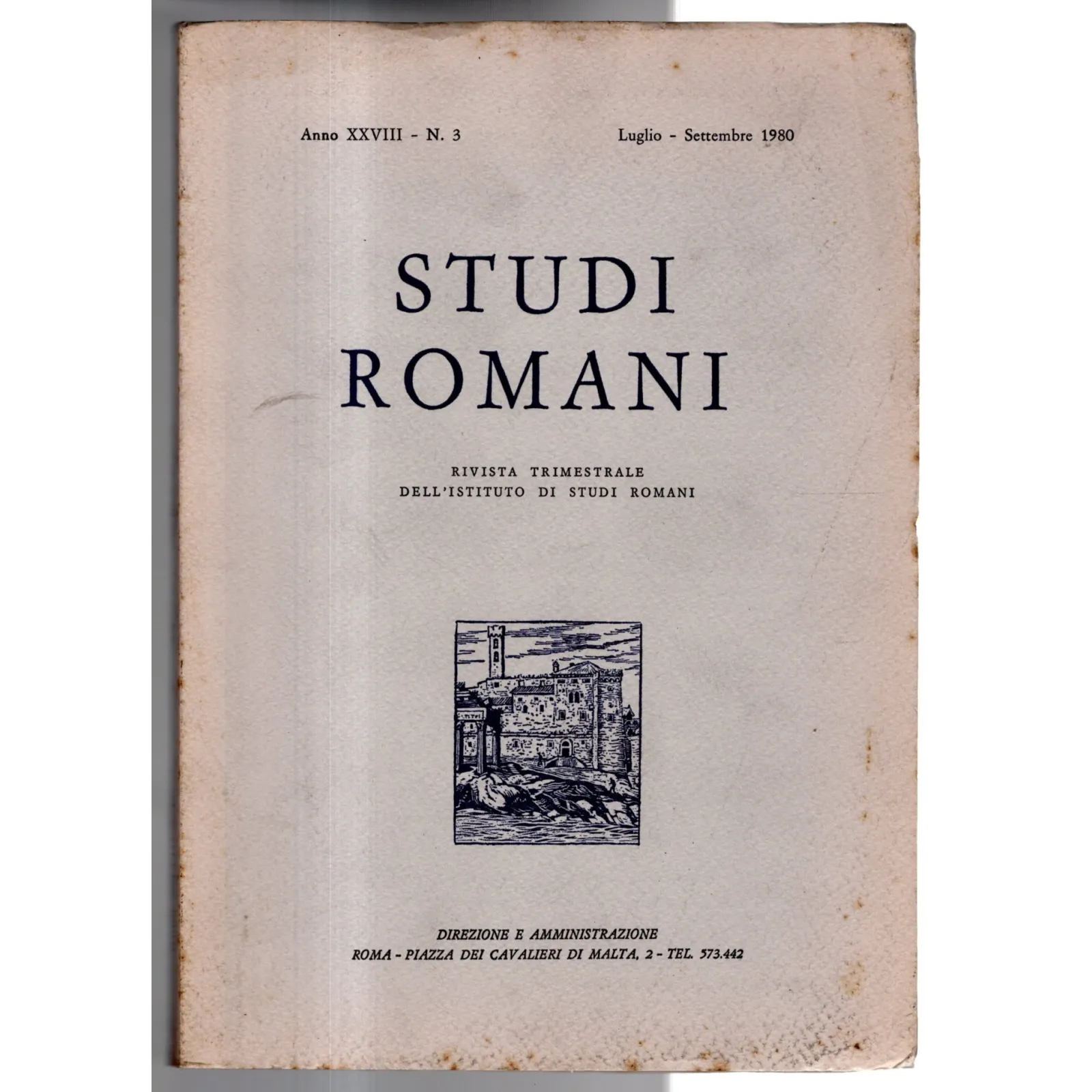 STUDI ROMANI-n 3, luglio/settembre-1980