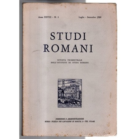 STUDI ROMANI-n 3, luglio/settembre-1980