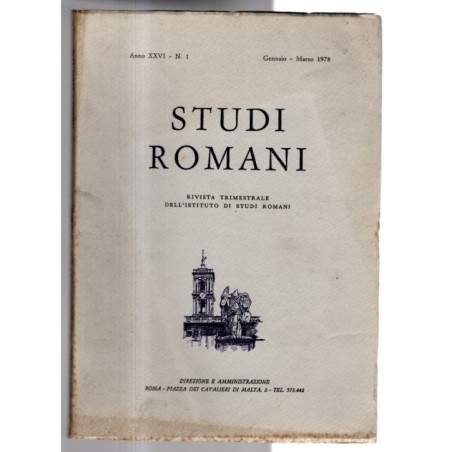 STUDI ROMANI-n 1, gennaio/marzo-1978