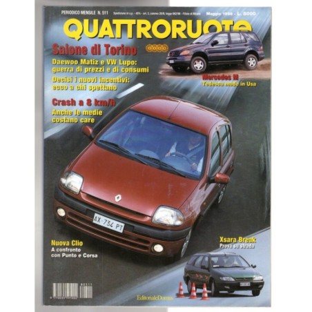 QUATTRORUOTE-n 511, maggio-1998