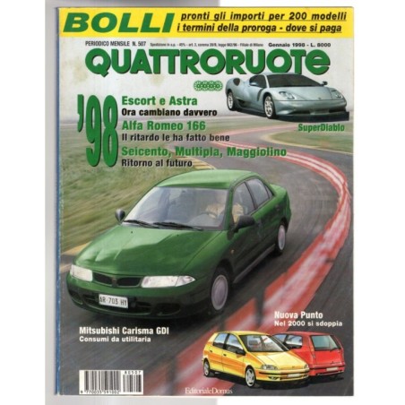 QUATTRORUOTE-n 507, gennaio-1998