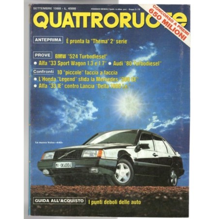 QUATTRORUOTE-n 395, settembre-1988