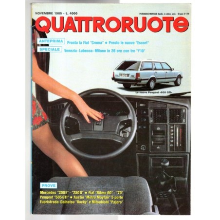 QUATTRORUOTE-n 361, novembre-1985