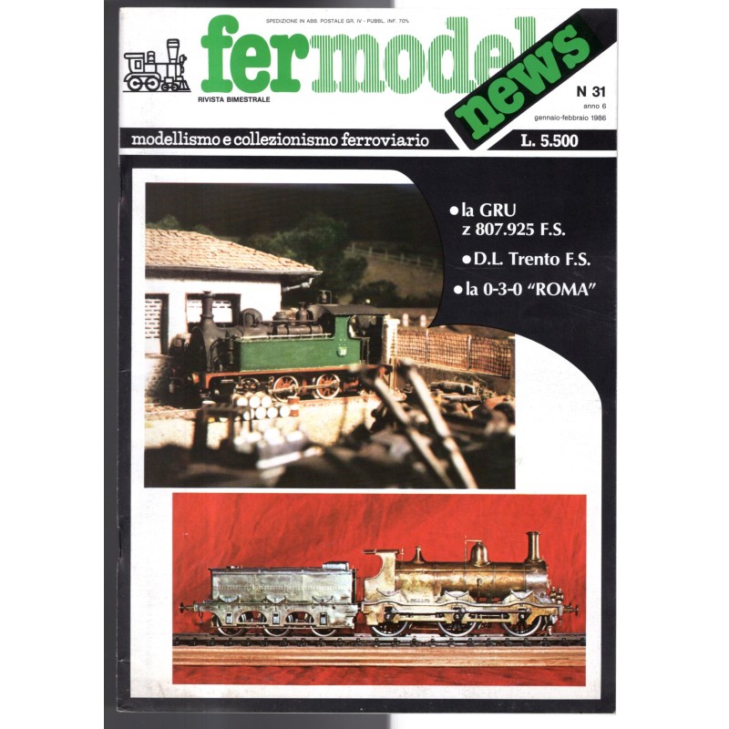 FERMODEL NEWS-n 31, gennaio/febbraio-1986