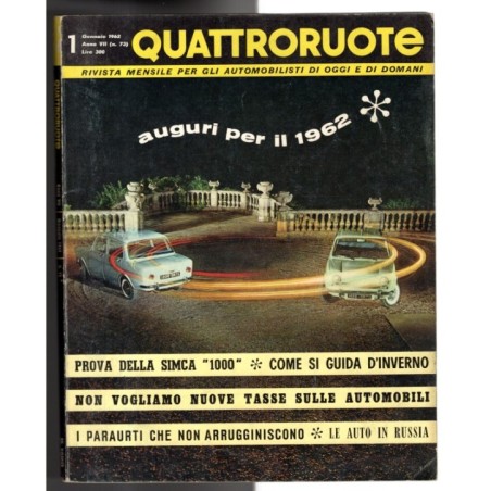 QUATTRORUOTE-n 73, gennaio-1962