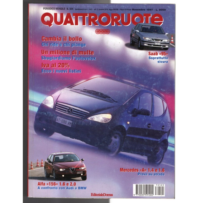 QUATTRORUOTE-n 505, novembre-1997