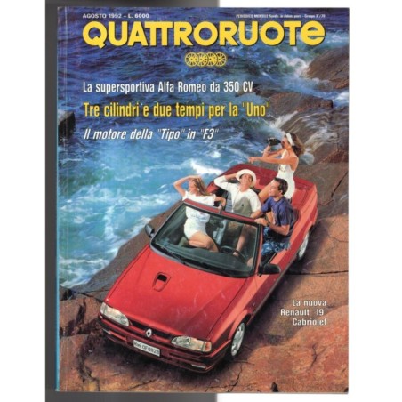 QUATTRORUOTE-n 442, agosto-1992