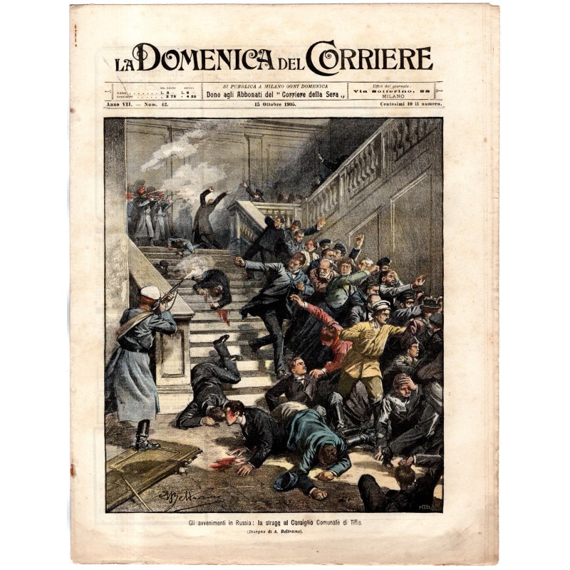 LA DOMENICA DEL CORRIERE-n 42, 15 ottobre-1905