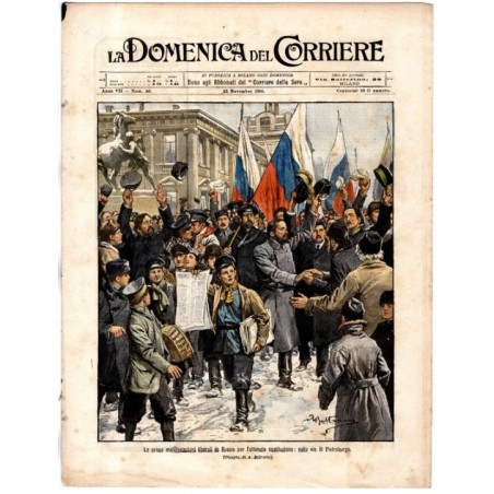 LA DOMENICA DEL CORRIERE-n 46, 12 novembre-1905