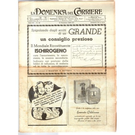 LA DOMENICA DEL CORRIERE-n 46, 10 novembre-1940
