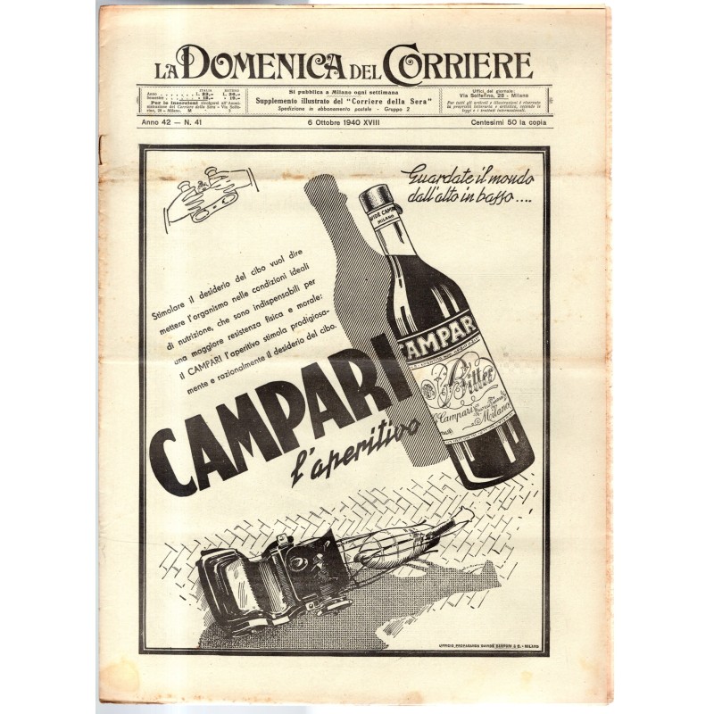 LA DOMENICA DEL CORRIERE-n 41, 6 ottobre-1940