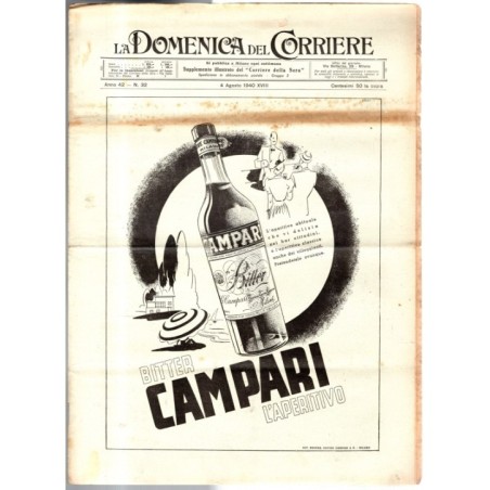 LA DOMENICA DEL CORRIERE-n 32, 4 agosto-1940