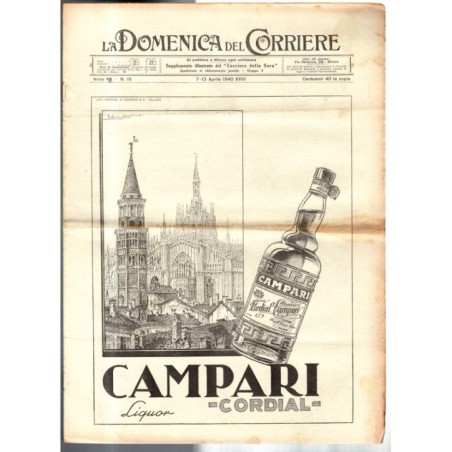 LA DOMENICA DEL CORRIERE-n 15, 7-13 aprile-1940