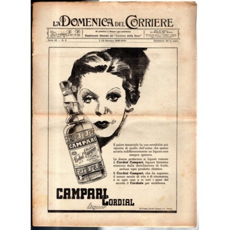 LA DOMENICA DEL CORRIERE-n 2, 7-13 gennaio-1940