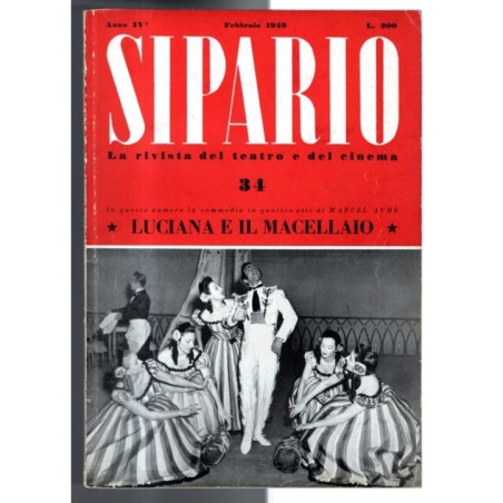 SIPARIO-n 34, febbraio-1949