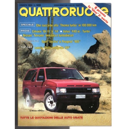 QUATTRORUOTE-n 406, agosto-1989