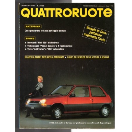 QUATTRORUOTE-n 351, gennaio-1985