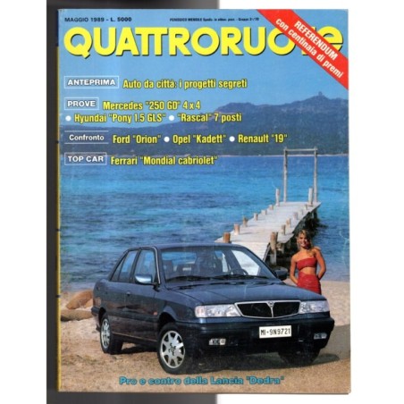 QUATTRORUOTE-n 403, maggio-1989